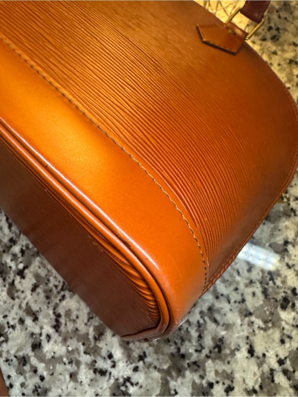Louis Vuitton Brown Epi Leather Alma Satchel - Picture 11 of 11
